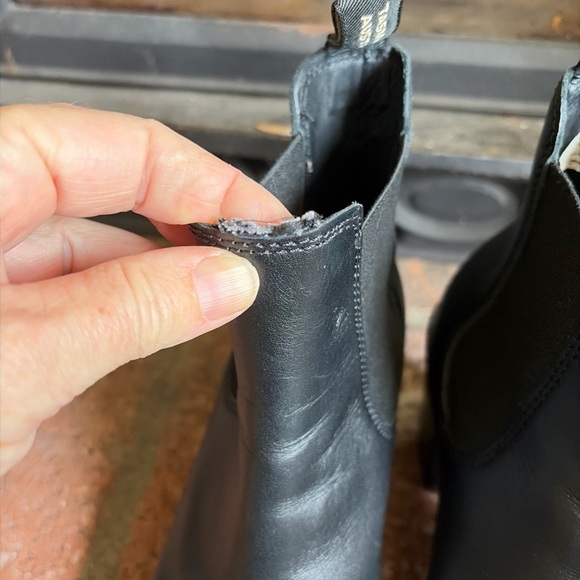 Blundstone High Heeled Boots Black Leather Chelsea Ankle Pull On US 8 UK 5 - Picture 9 of 10